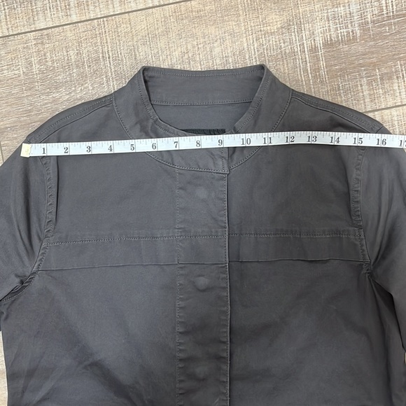 Sanctuary Los Angeles Charcoal Gray Lightweight Jacket with Pockets Button Up S - Picture 7 of 13